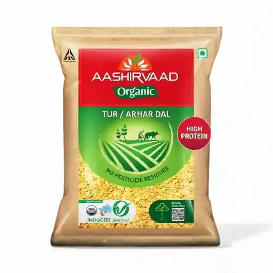Aashirvaad Organic ArharTur Dal 1kg
